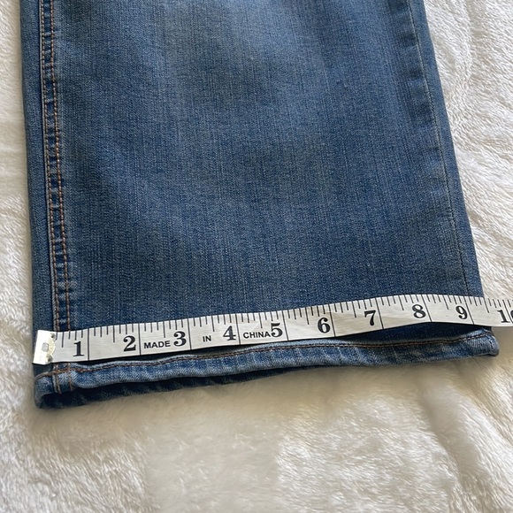 NWT Skinnygirl Button Fly Wide Leg Cropped High Rise Stretch Jean Size 12 (31) - Picture 5 of 8